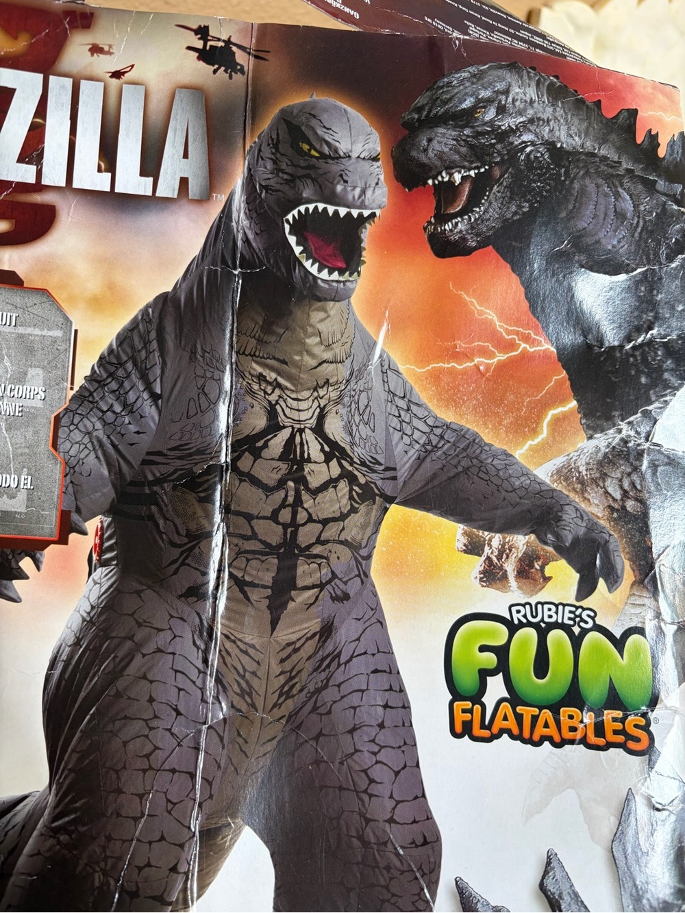Rubies Fun Inflatables GODZILLA Child’s 6+ Costume